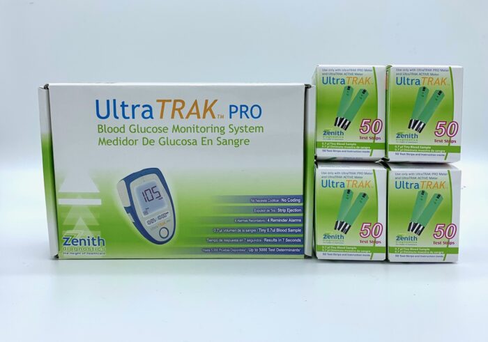 Zenith Ultra Trak Pro Test Strips (Pack of 200) With Free Meter - Image 2